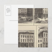 Geschäfte in East des Moines und Des Moines, Iowa Postkarte (Vorne/Hinten)