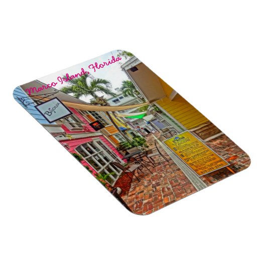Geschäfte von Olde Marco - Marco Insel Florida Magnet (Rechte Seite)