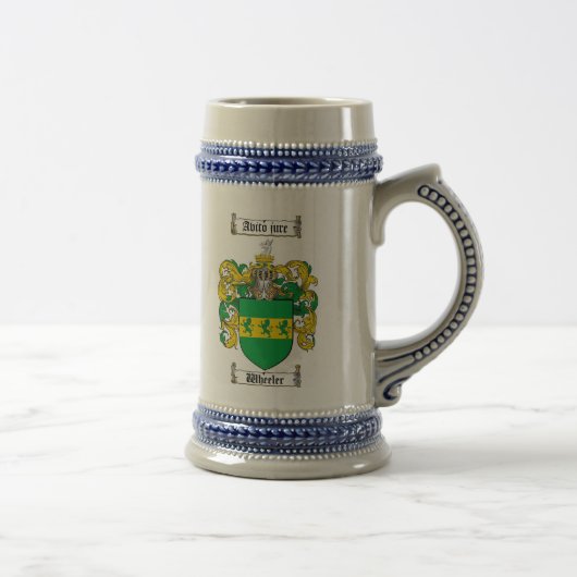 Geschäftemacher-Wappen Stein Bierglas (Rechts)