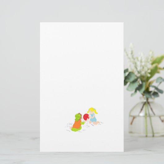 Geschäften: Tag am Strand Briefpapier (Stehend Vorderseite)