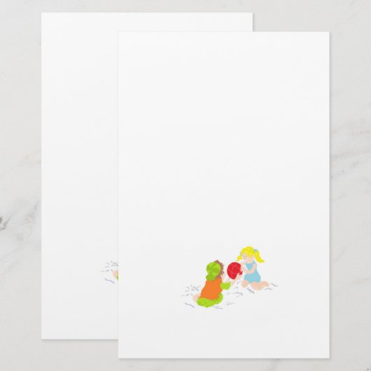 Geschäften: Tag am Strand Briefpapier (Vorne/Hinten)