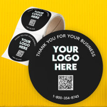 Geschäfter Dankeschön Benutzerdefiniertes Logo QR-