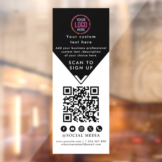 Geschäftlich Fensteraufkleber (Blatt 2)