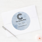 Geschäftlich Runder Aufkleber (Umschlag)