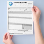 Geschäftliche Angebotsformulare für Kostenvoransch Flyer (Hand)