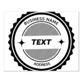 GESCHÄFTLICHE BRIEFMARKE GUMMISTEMPEL (Prägung)