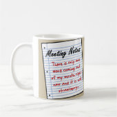 Geschäftliche Etiquette praktizieren Kaffeetasse (Links)