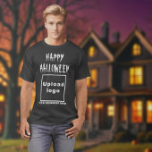 geschäftliche Halloween-Begrüßung auf schwarzem T T-Shirt