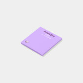 Geschäftliche Marketing personalisiert lila Post-it Klebezettel (angewinkelt)