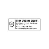 Geschäftliche Rücksendeadresse | Professionelles m Permastempel (Design)