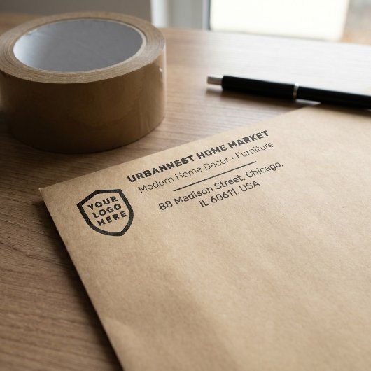 Geschäftliche Rücksendeadresse | Professionelles m Permastempel