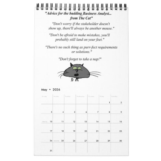 Geschäfts-Analytiker - Kalender (Mai 2026)