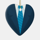 Geschäfts-Anzug u. -Krawatte Keramik Ornament (Rechts)