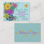 Geschäfts-Blumen-Karten Visitenkarte (Vorne/Hinten)