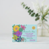 Geschäfts-Blumen-Karten Visitenkarte (Stehend Vorderseite)