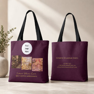 Geschäfts-Branding Stylishes Foto Burgunderrot Tasche