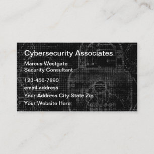 Geschäfts-Cybersicherheitsdienste Visitenkarte