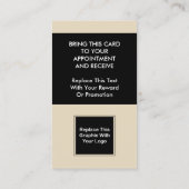 Geschäfts-Empfehlungs-Karten-Schablone Empfehlungskarte (Rückseite)