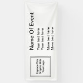 Geschäfts-Ereignis-Logo-Schablone Banner (Vertikal)