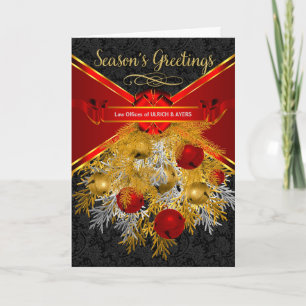 Geschäfts-Feiertags-Pferdeschlitten Bell im Rot Feiertagskarte