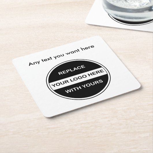 Geschäfts-Getränk-Untersetzer Rechteckiger Pappuntersetzer (angewinkelt)