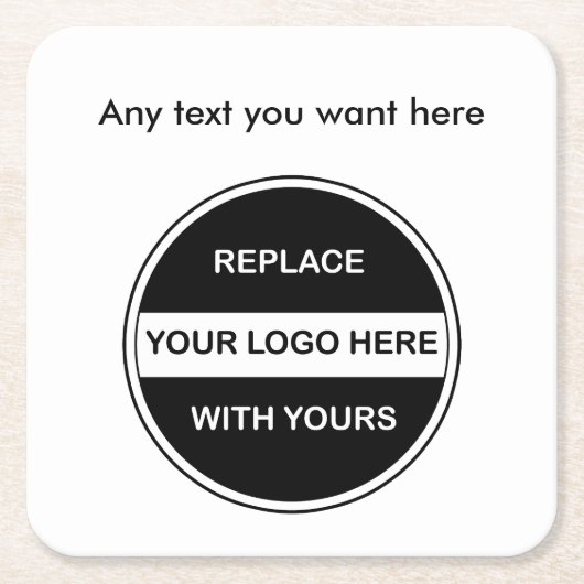 Geschäfts-Getränk-Untersetzer Rechteckiger Pappuntersetzer (Vorderseite)