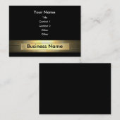 Geschäfts-Gold Visitenkarte (Vorne/Hinten)