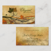 Geschäfts-Herbst-Ahorn landschaftlich gestaltend, Visitenkarte (Vorne/Hinten)