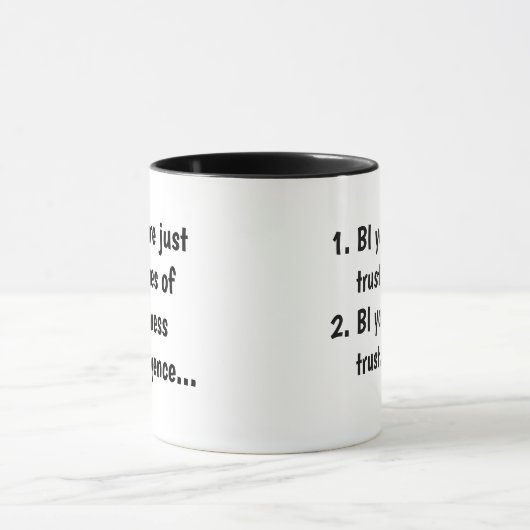 Geschäfts-Intelligenz-Witz BI Zitat-Slogan Tasse (Zentrum)