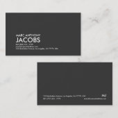 Geschäfts-Karte 006a - mutiges schlichtes, Visitenkarte (Vorne/Hinten)