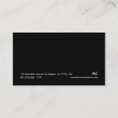 Geschäfts-Karte 006b - mutiges schlichtes, Visitenkarte (Rückseite)