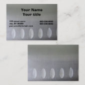 Geschäfts-Karte auf dem Messer eines Koch Visitenkarte (Vorne/Hinten)