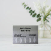 Geschäfts-Karte auf dem Messer eines Koch Visitenkarte (Stehend Vorderseite)