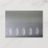 Geschäfts-Karte auf dem Messer eines Koch Visitenkarte (Rückseite)