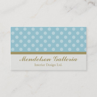 Geschäfts-Karte Deco Dots Blue Design Company Visitenkarte