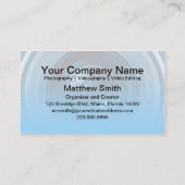 Geschäfts-Karte der Single-Augen-Positions-4 Visitenkarte (Rückseite)