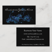 Geschäfts-Karte des blaues Visitenkarte (Vorne/Hinten)