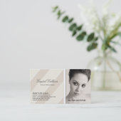 Geschäfts-Karte FOTO Schablone - sauberes Visitenkarte (Stehend Vorderseite)