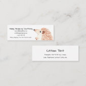 Geschäfts-Karte für Igel oder exotische Mini Visitenkarte (Vorne/Hinten)