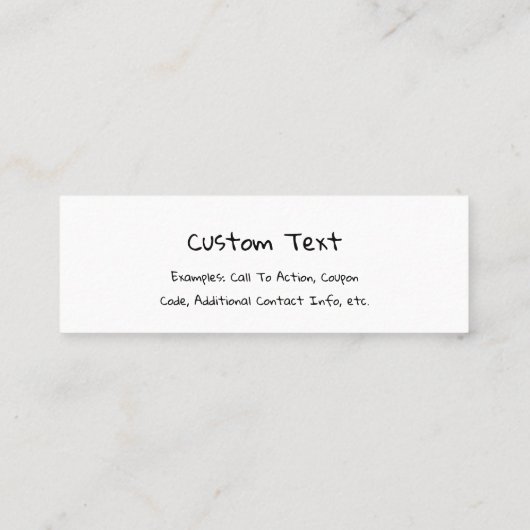 Geschäfts-Karte für Igel oder exotische Mini Visitenkarte (Rückseite)