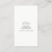 Geschäfts-Karte - Haar-Stylist-stark vereinfachte Visitenkarte (Rückseite)