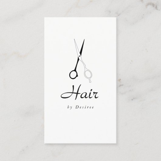Geschäfts-Karte - Haar-Stylist-stark vereinfachte Visitenkarte (Vorderseite)