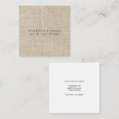 Geschäfts-Karte - Leinwand Quadratische Visitenkarte (Vorne/Hinten)