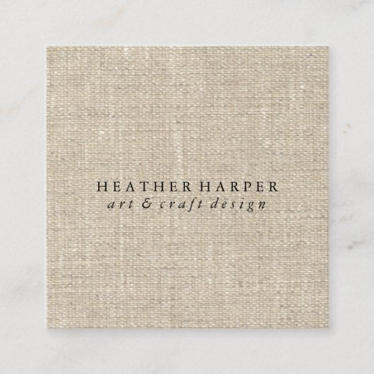 Geschäfts-Karte - Leinwand Quadratische Visitenkarte (Vorderseite)