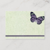 Geschäfts-Karte - lila Schmetterling Visitenkarte (Rückseite)