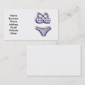 Geschäfts-Karte mit dem Bikini, der Anzug badet Visitenkarte (Vorne/Hinten)