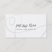 Geschäfts-Karte - Mode-Designer - extravaganter Visitenkarte (Rückseite)