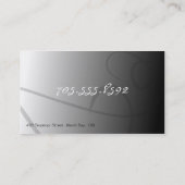 Geschäfts-Karte - Mode-Designer - extravaganter Visitenkarte (Rückseite)