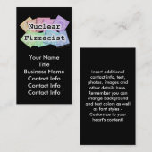 Geschäfts-Karte - NUKLEARES FIZZACIST Visitenkarte (Vorne/Hinten)