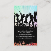 Geschäfts-Karte Party-Leute DJ Visitenkarte (Rückseite)